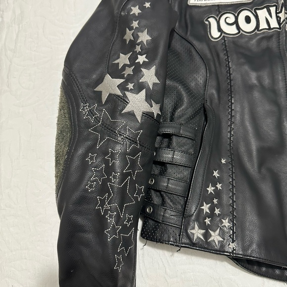 Leather Icon GoGo Bombshell Motorcycle Jacket - Picture 2 of 16